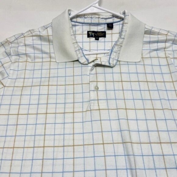 Hart Schaffner Marx Shirt Men's XXL White Striped Luxury Cotton Short Sleeve 2XL - Picture 8 of 8